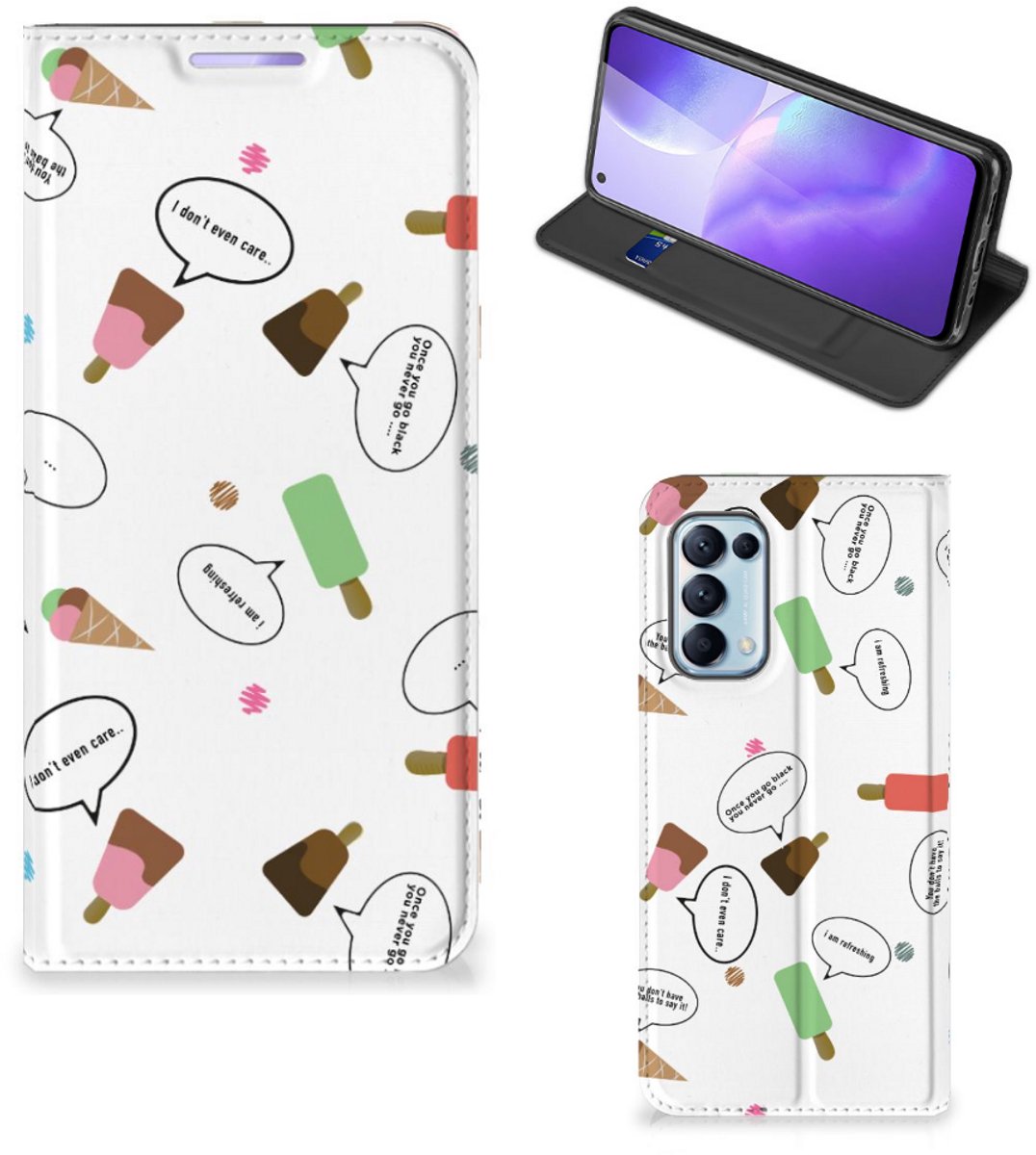 OPPO Find X3 Lite Flip Style Cover IJsjes