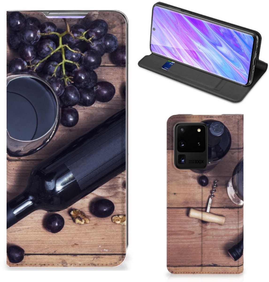 Samsung Galaxy S20 Ultra Flip Style Cover Wijn