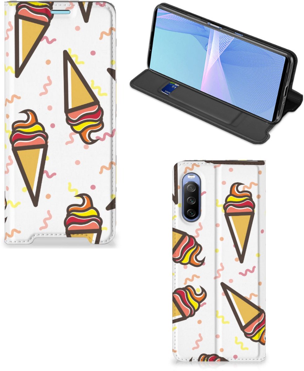 Sony Xperia 10 III Flip Style Cover Icecream