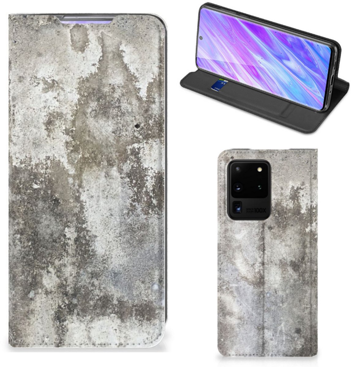 Samsung Galaxy S20 Ultra Standcase Beton Print