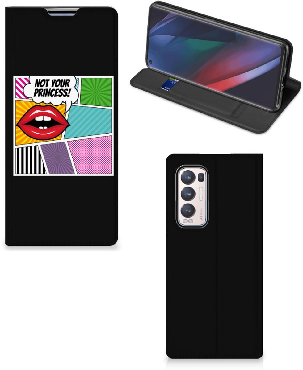 OPPO Find X3 Neo Hippe Standcase Popart Princess