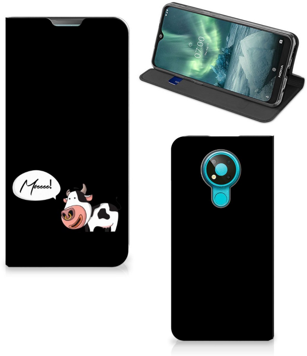 Standcase Hoesje voor Nokia 3.4 Magnet Case Cow