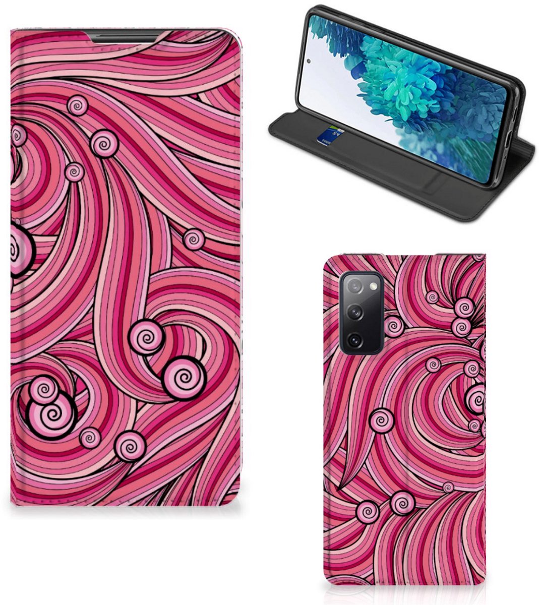 Samsung Galaxy S20 FE Bookcase Swirl Pink