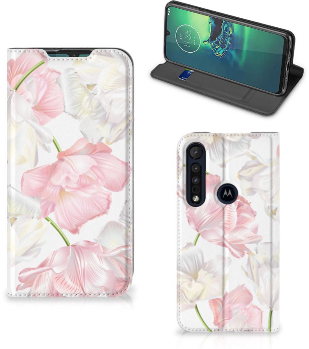 Motorola G8 Plus Smart Cover Lovely Flowers