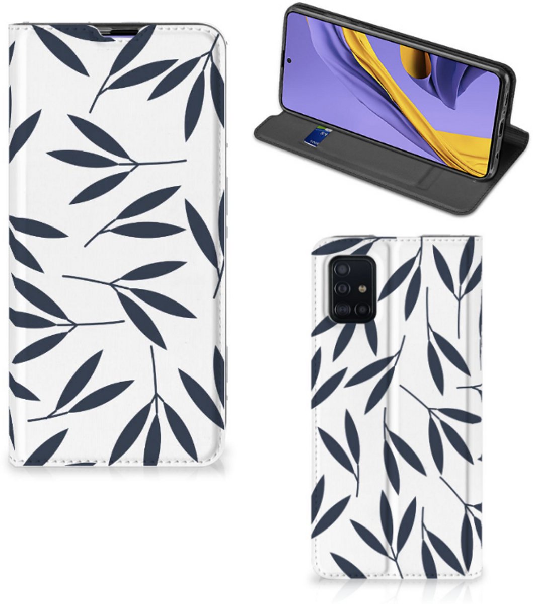 Samsung Galaxy A51 Smart Cover Leaves Blue