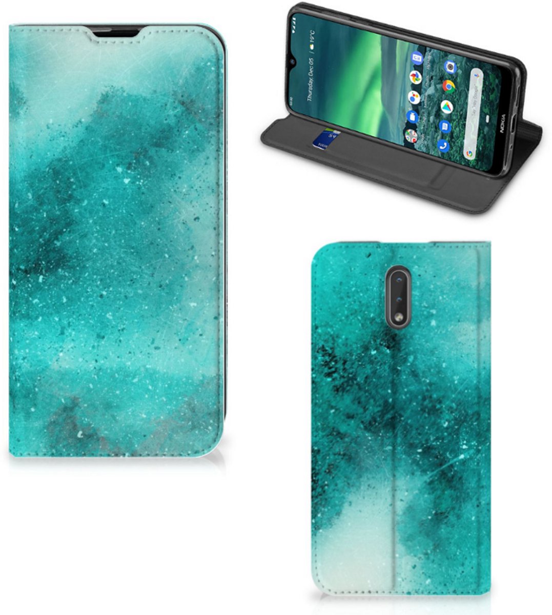 Bookcase Nokia 2.3 Painting Blue