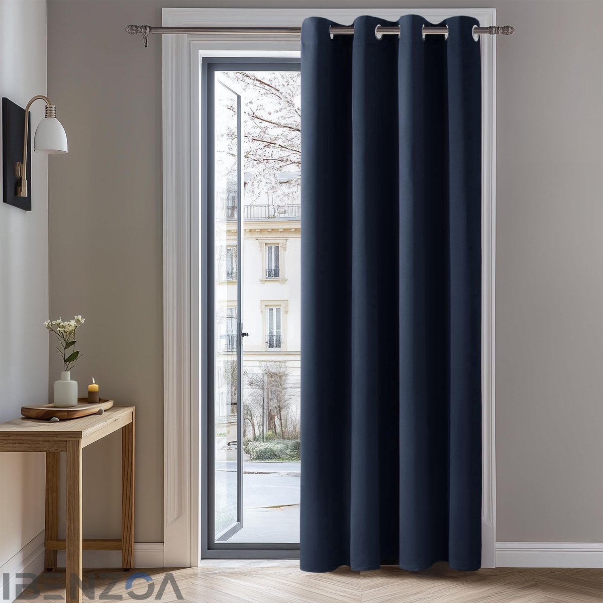 Ibenzoa Gordijn - Verduisterend - 240x140 cm - Polyester Beige
