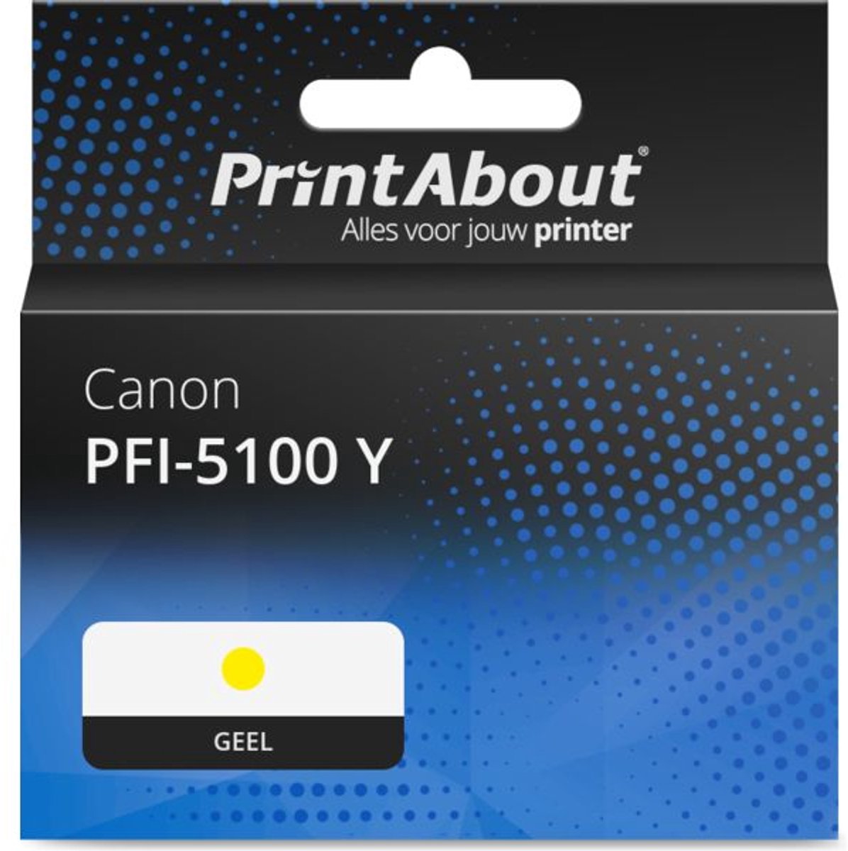 PrintAbout huismerk Inktcartridge PFI-5100 Y Geel geschikt voor Canon