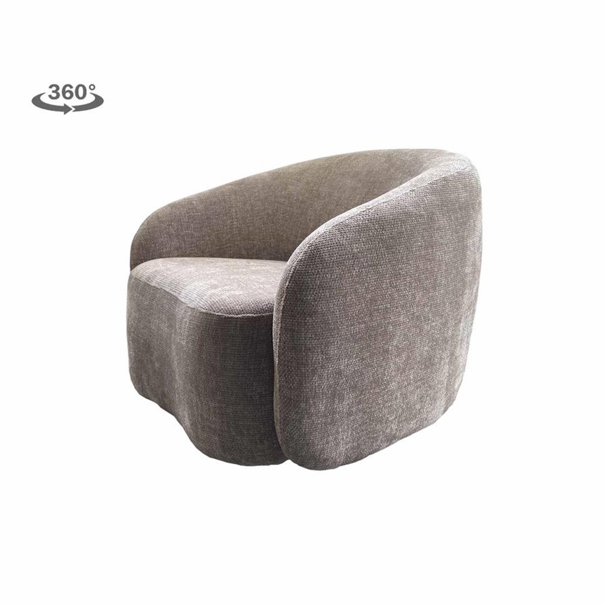 Tower Living Fauteuil Castro Stof Haga 30 Beige (draaibaar)
