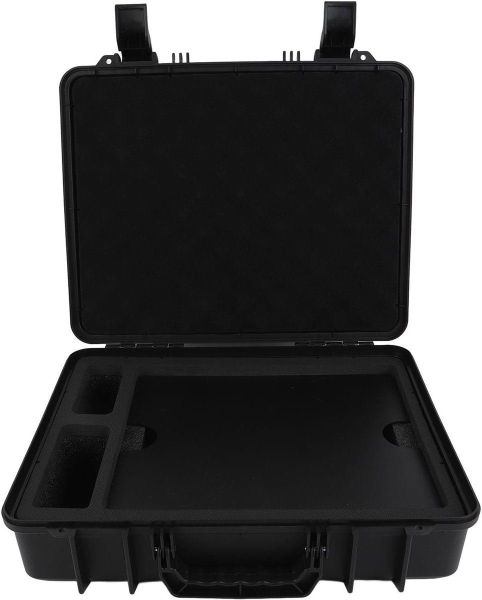Waterdichte Harde Koffer voor Mini Dish Kit met Precisie Snijfoam, Draagtas voor Mini Pipe Adapter en Voedingsadapter, Compacte Bescherming
