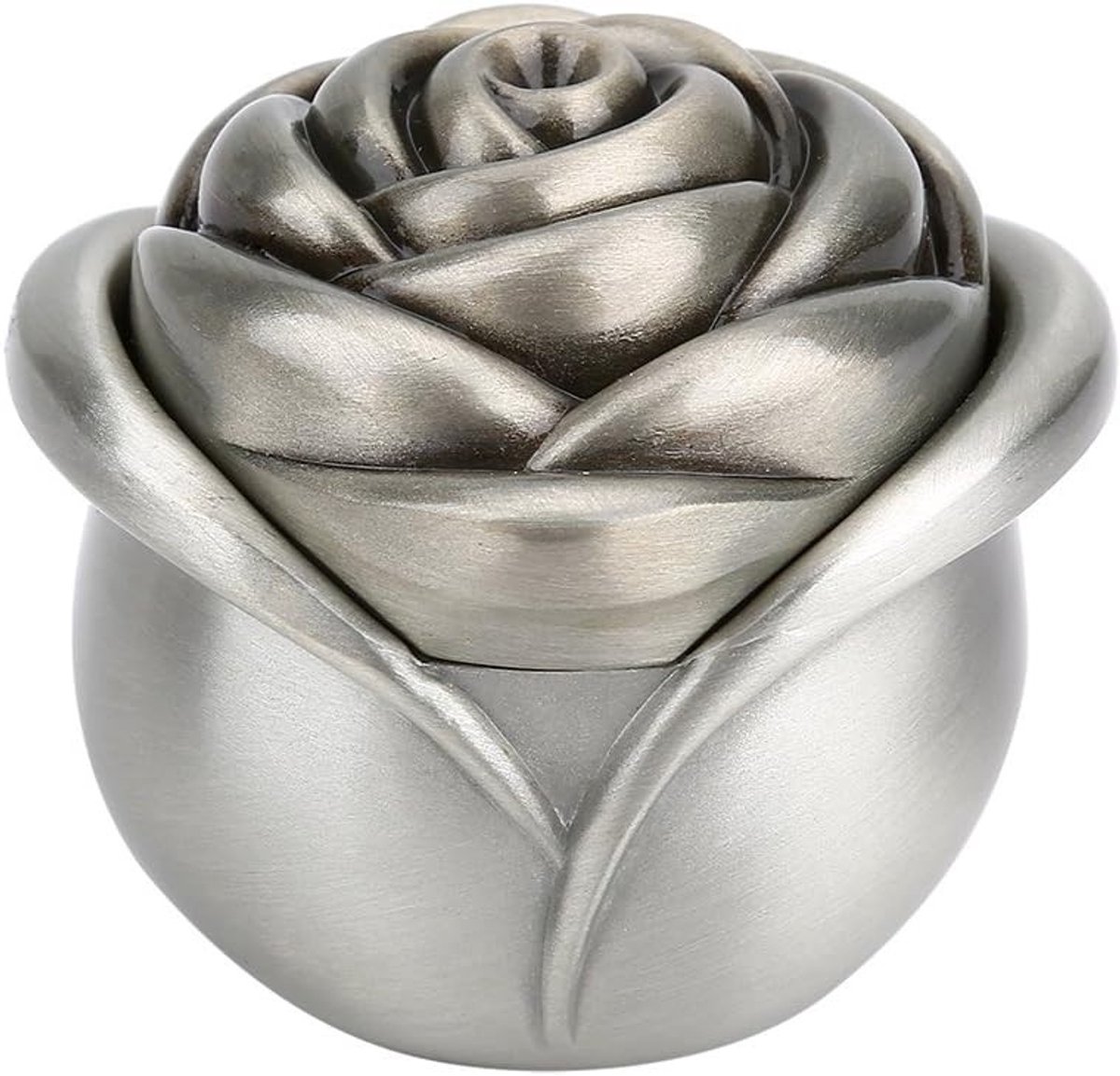 Elegante Ringdoos van Zinklegering met Roze Bloemontwerp voor Verloving, Huwelijk en Sieradenopslag, Perfect voor Ringen en Oorbellen