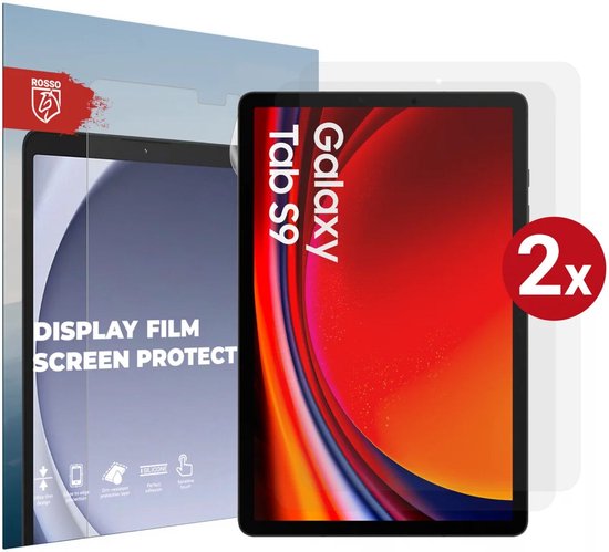Rosso Tablet Screen Protector Geschikt voor Samsung Galaxy Tab S11 / S10 Lite S10 FE / S9 FE / S9 | TPU Display Folie | Ultra Clear | Case Friendly | Duo Pack Beschermfolie | 2-Pack