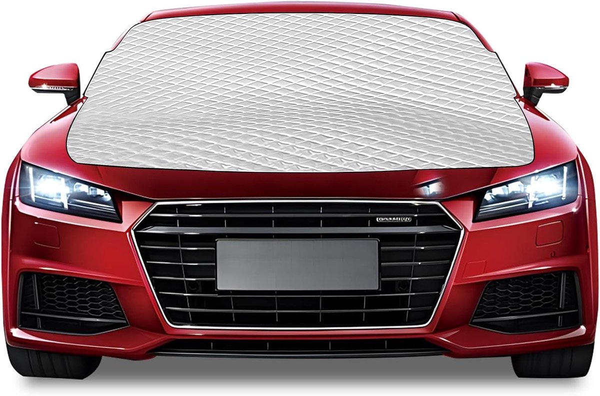 Universele Bescherming voor Voorruit tegen IJs, Sneeuw en Regen - Vouwbare Funda met Magneten en Oren voor Auto's en SUV's 178 x 97 cm