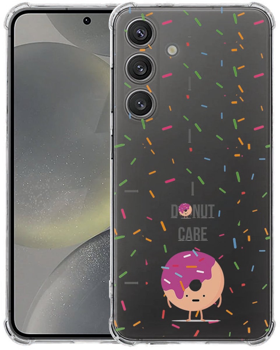 Samsung Galaxy S25 FE Hoesje - Hoesje Donut Roze TPU Antishock