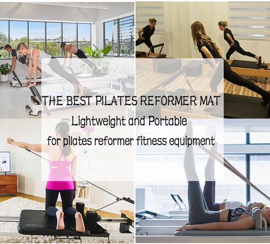 Pilates Reformer Mat - Yoga Mat - Hygiënisch Trainen - Zweetabsorberend - 100x100 cm - roze van Pilates Reformer Mat — afbeelding 5