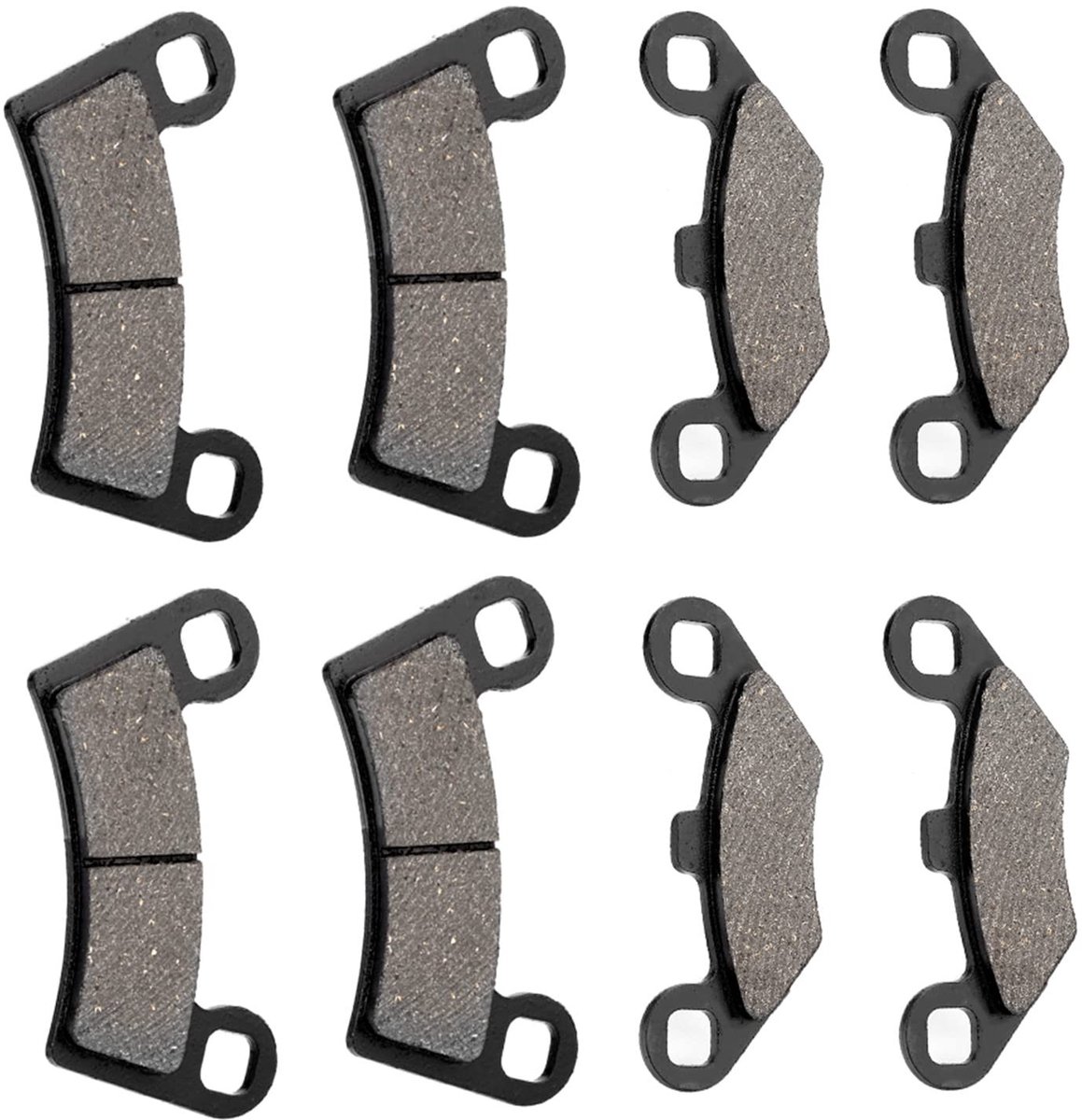 Dailygoods- Remblokken Professionele Kwaliteit - Remblokken 800/570 - Achterste Remblokken - Aftermarket Vervangingen - 8 Stuks - IJzer Materiaal - Remschijven