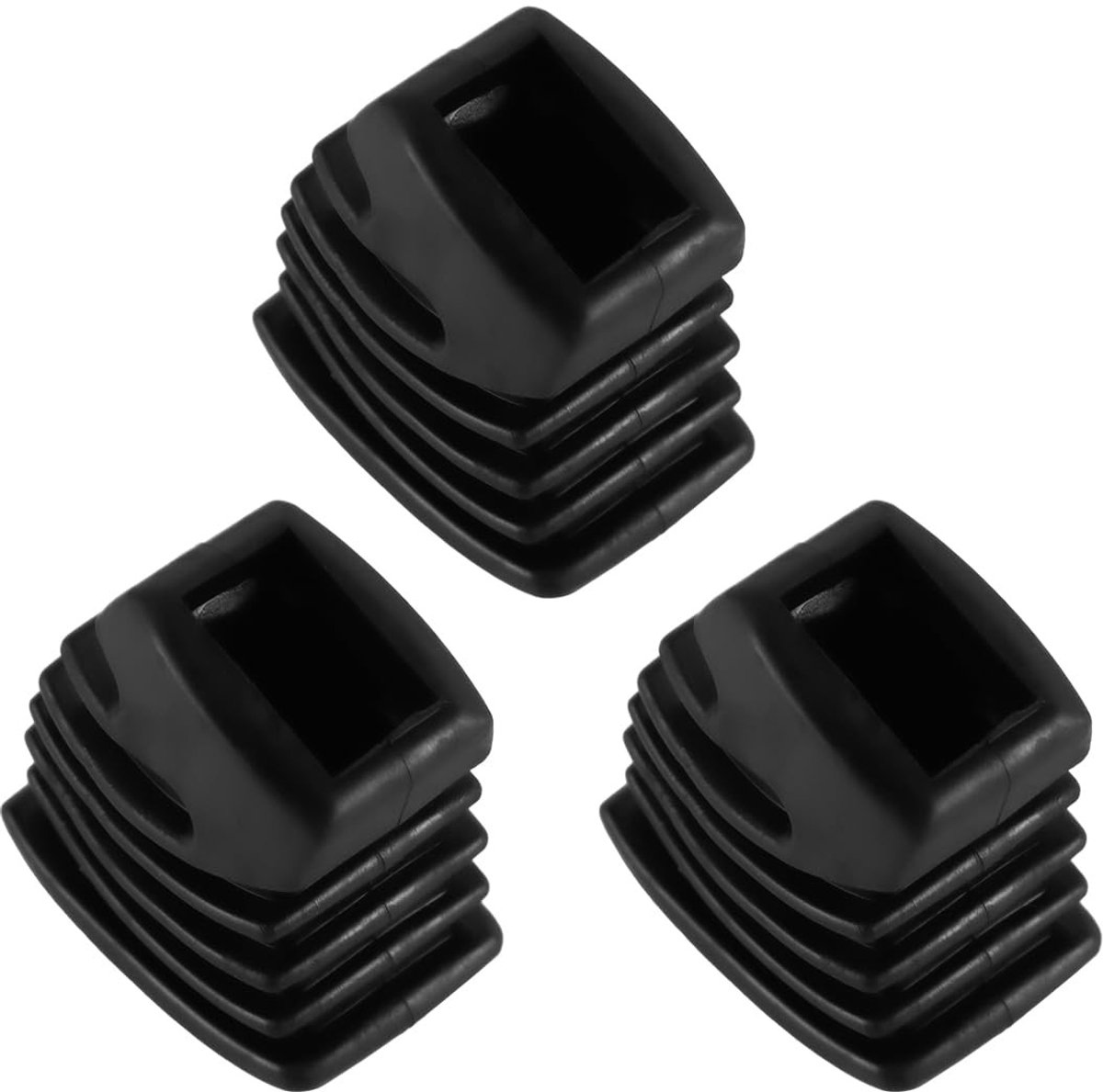 Dailygoods- Rubberen Voetjes 3 Stuks - Vervangende Voetjes - Drumhardware - Stabiliteit - Zwart - Duurzaam Rubber - Drumvoetjes