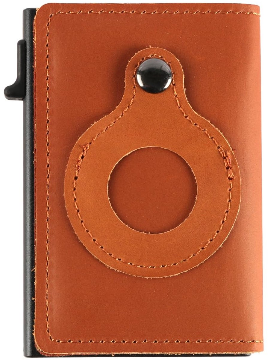 Dailygoods- Portemonnee met automatische kaarttoegang - Herenportemonnee - Lederen portemonnee - Compact ontwerp - Lichtgewicht - Innovatieve pop-upfunctionaliteit - Kaarthouder