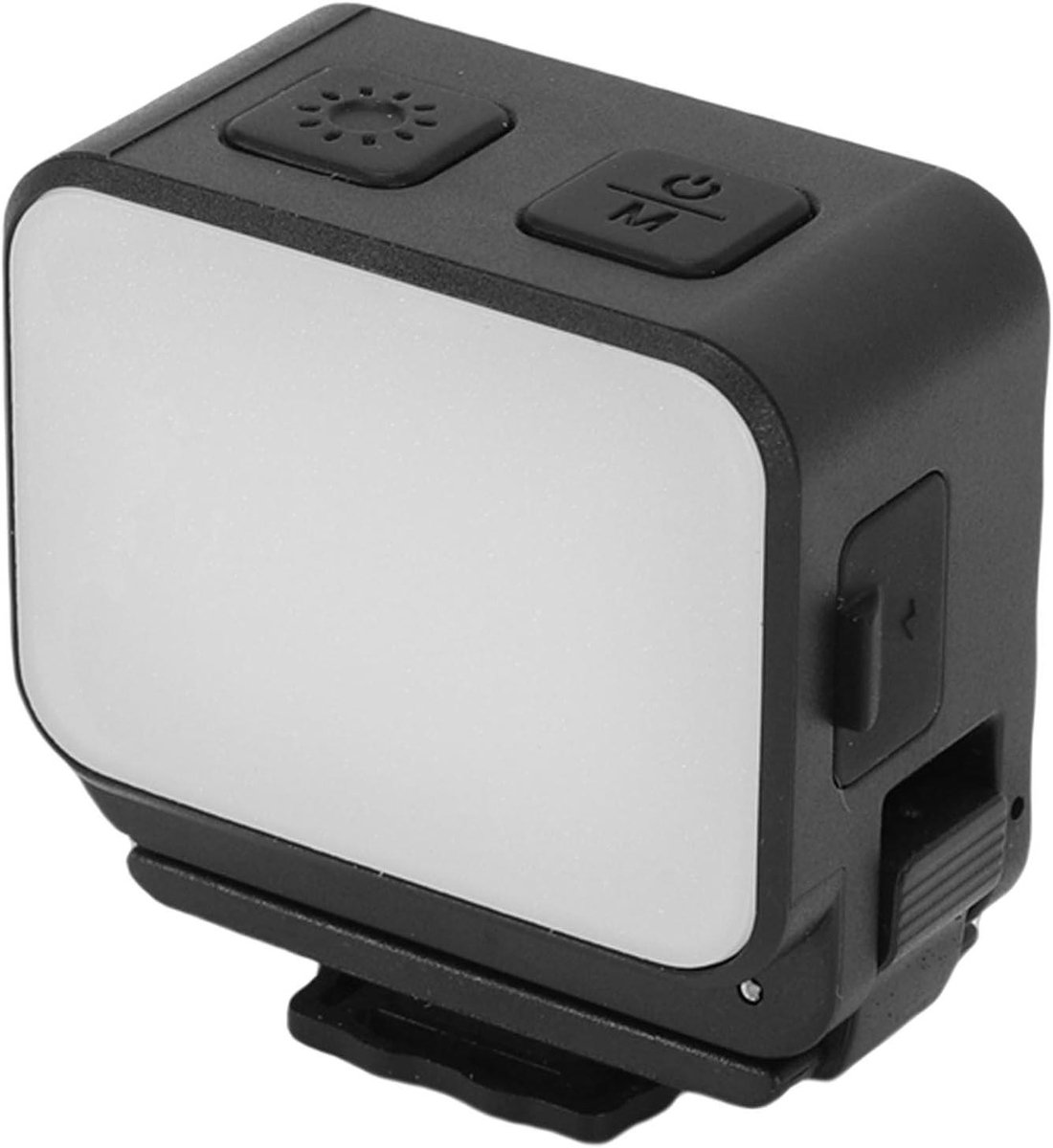 LED Videolamp - Invullicht Camera - Vloggen Fotografie - Magnetische Bevestiging - Compact Formaat - Zwart