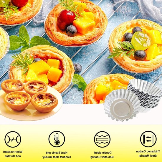 36 Stuks Eivormige Cakevormen, Herbruikbare Mini Muffin Mallen voor DIY Bakken, Keuken Bakgereedschap en Bakaccessoires — afbeelding 3