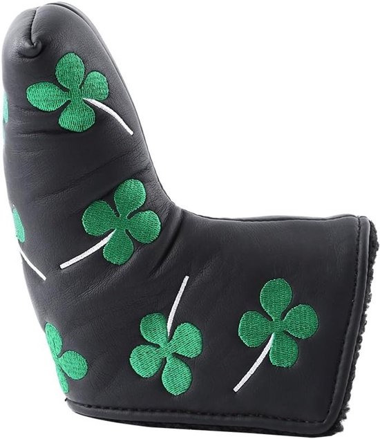 Putter Cover Clover Golf Headcover voor Bladputters, PU Bescherming voor Golfaccessoires (Zwart) van Merkloos — afbeelding 4