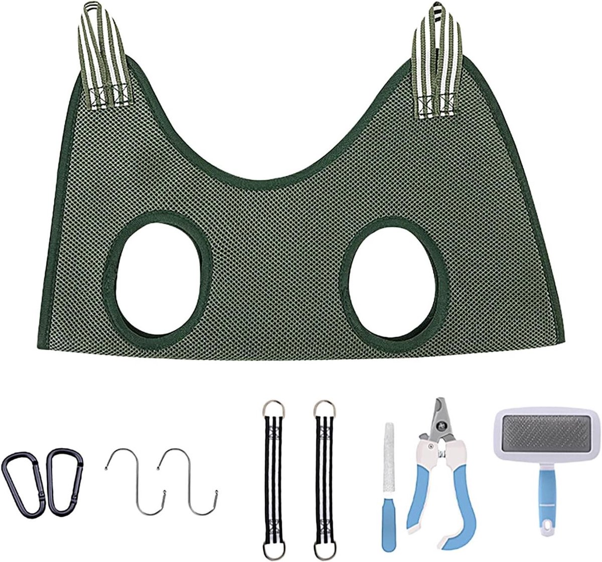 Hondenhanger Trimmen - Verzorgingsset Honden - Huisdier Verzorgen - Handsfree Harnas - 10 Stuks - Niet gespecificeerd