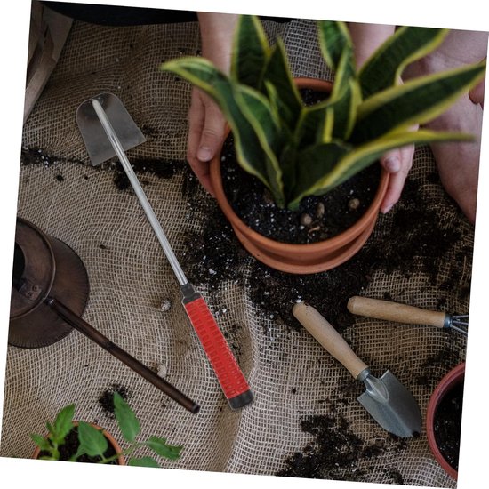 Hand Schoffel - Tuin Wieden Schep - Onkruid Verwijderen - Ergonomisch Handvat - 365 cm Lengte - Rood van Merkloos	 — afbeelding 3