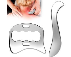 Gua Sha Scraper en acier inoxydable pour la physiothérapie - Détendez les muscles, soulagez la douleur et améliorez la circulation sanguine pour le visage, le dos et les jambes