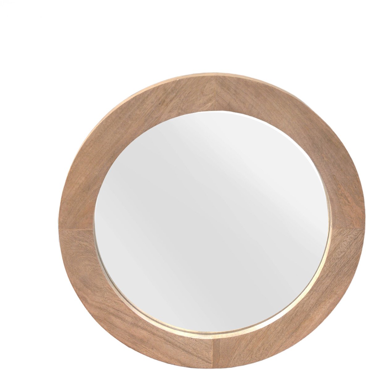 Starfurn Ronde spiegel Dide Naturel Mangohout 40 cm