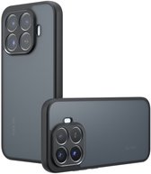 Coque Coverup - Convient pour Xiaomi 17T Pro - Coque arrière mate transparente Coverup avec protection d'appareil photo - Noir