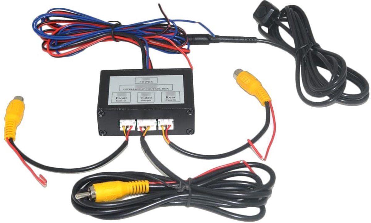 Dailygoods- Autocamera Video Controle Box - Voor/Terug Video Input - Universel Voertuig Schakelaar - 720P Resolutie - Werkspanning 9-16V - Geschikt voor de meeste voertuigen - Camera