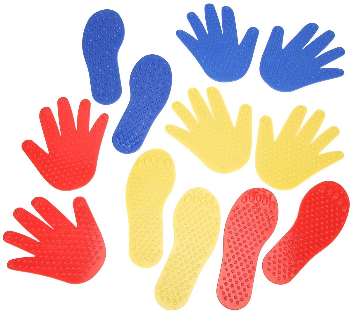 Dailygoods- Speelmat voor Handen en Voeten - Verbeterde Coördinatie - PVC - Geschikt voor Kinderen 1 Jaar en Ouder - Lichtgewicht - 3 Paar Handen en Voeten - Fitnessmat