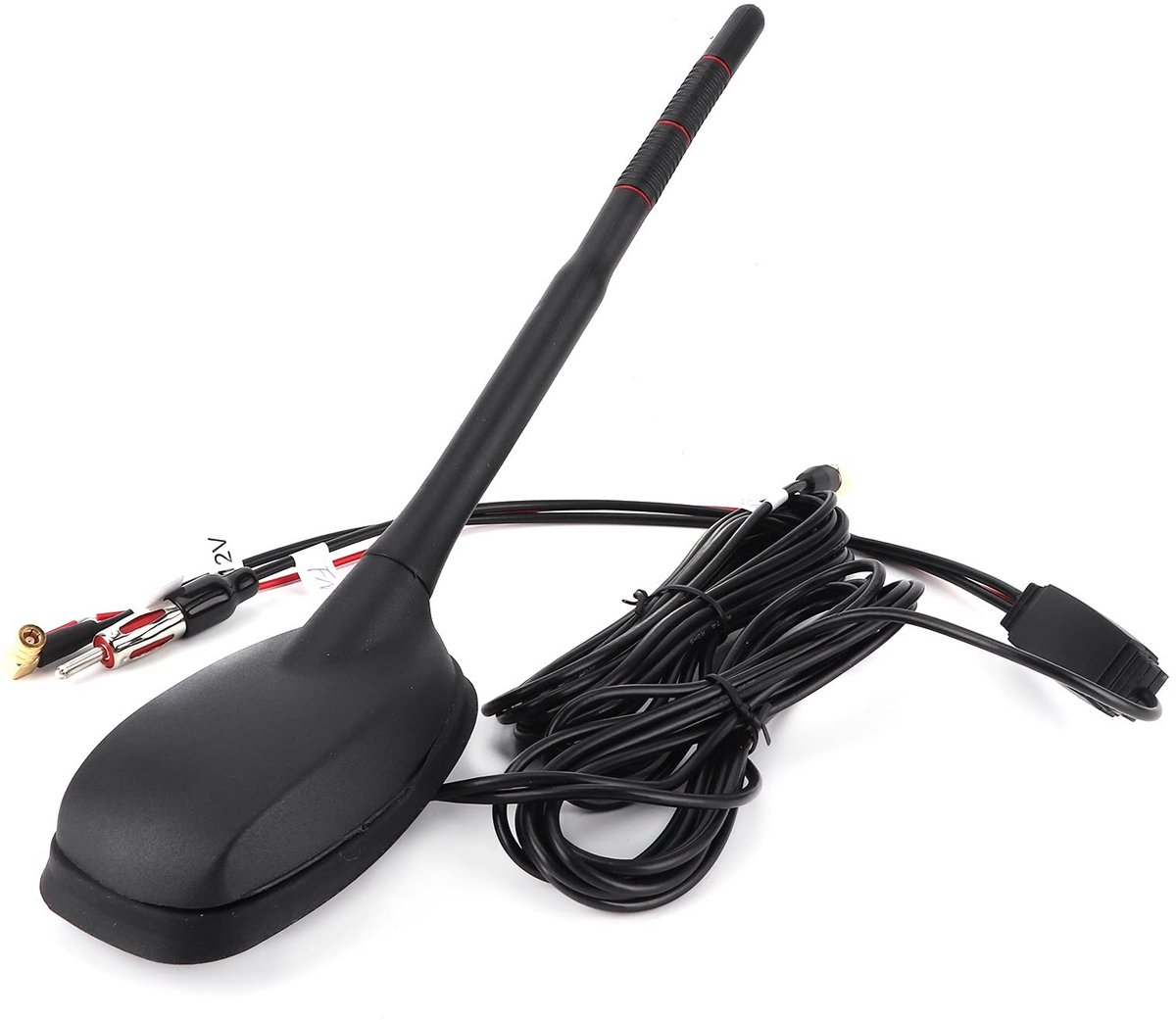 Dailygoods- Auto-antenne DAB + GPS + FM - Waterdicht - Actief Versterkt - Universeel - Plug & Play - ABS/PVC Materiaal