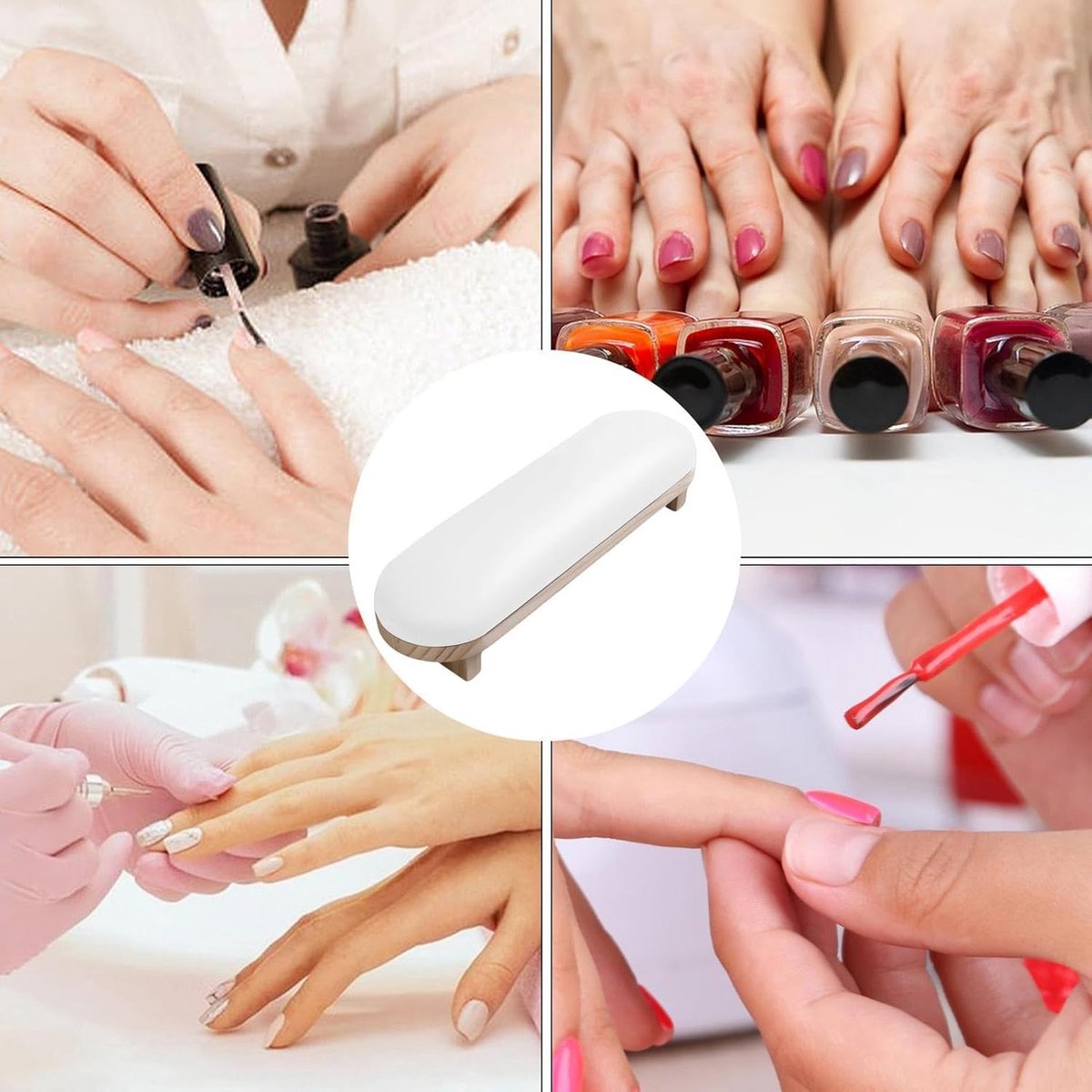 Nail Art Armsteun - Handsteun Manicure - Nagels Zetten - Zachte PU-leren Hoes - 39 x 115 x 8 cm — cadeau in Hobby - foto 2
