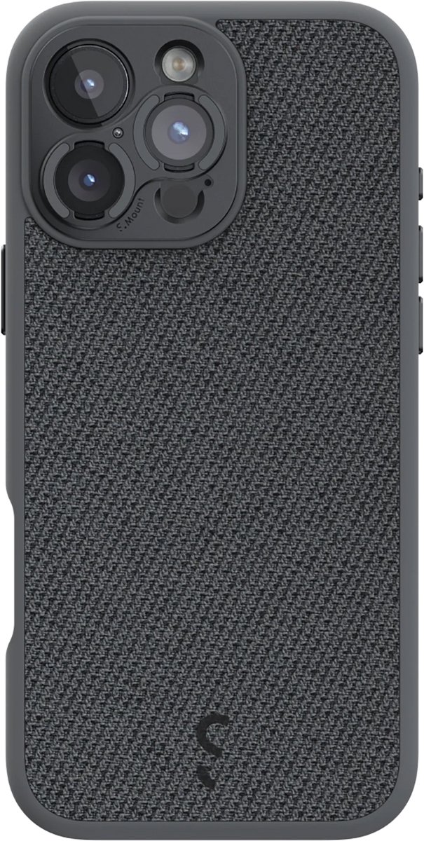 Shiftcam Camera Hoesje S.Mount iPhone 16 Pro Max – Geïntegreerd S.Mount Systeem – Compatibel met LensUltra Lenzen en MagSafe – 2-Meter Valbescherming - Zwart