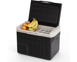 Auronic Elektrische Koelbox - Compressor - 30L - 12V en 240 volt - Camping Koelkast - Frigobox Auto - Zwart