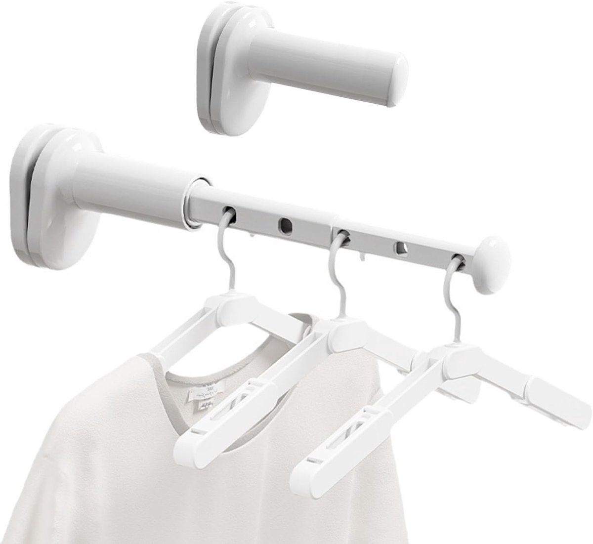 2 Pack Reis Droogrek Klein Draagbaar Wanddroger Uittrekbaar Ruimtebesparend Vouwbaar Kledinghanger voor Kamperen en Hotels