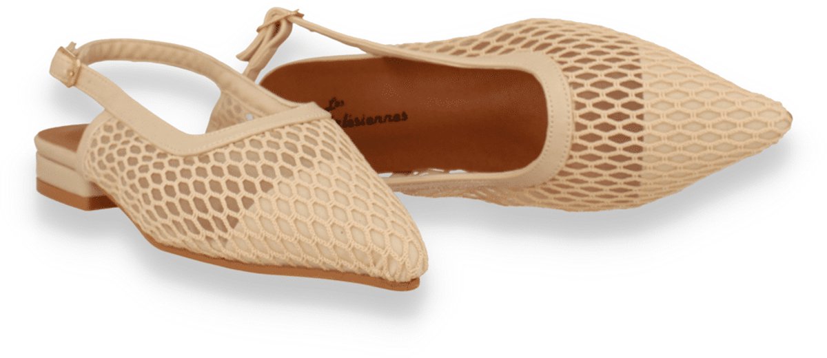 Mode-mania Dames Slingback | Beige | Maat: 36