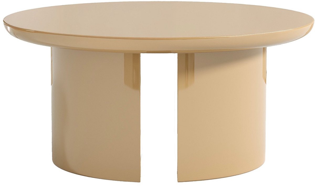 Vente-unique Salontafel van MDF - Beige gelakt - DERLALI