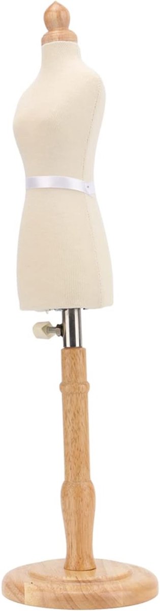 Verstelbare Mini Vrouwelijke Mannequin Torso voor Kledingpresentatie met Naaiaccessoires en Pinbare Functie