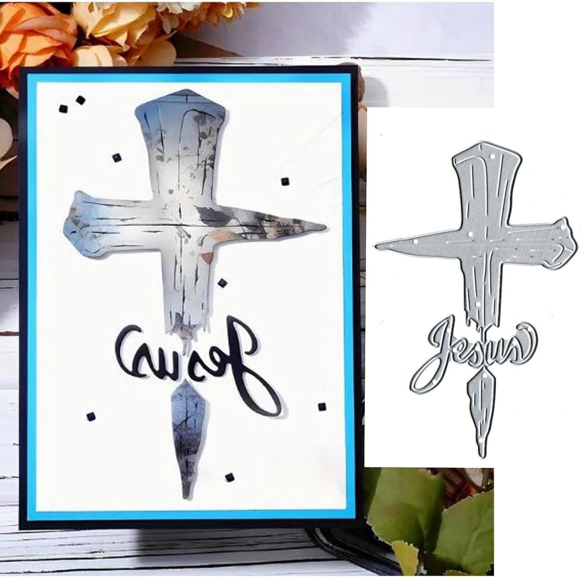 Kruisvormige metalen snijmallen voor het maken van kaarten, stencils en scrapbooking accessoires voor creatieve projecten