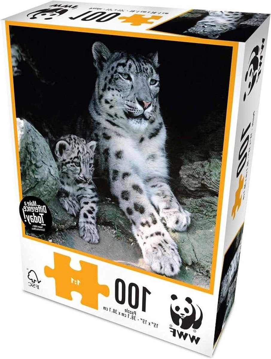 Puzzel Luipaard - Legpuzzel Dieren - Ontdekking en Logica - 100 Delen - 38 x 38 cm - Niet gespecificeerd