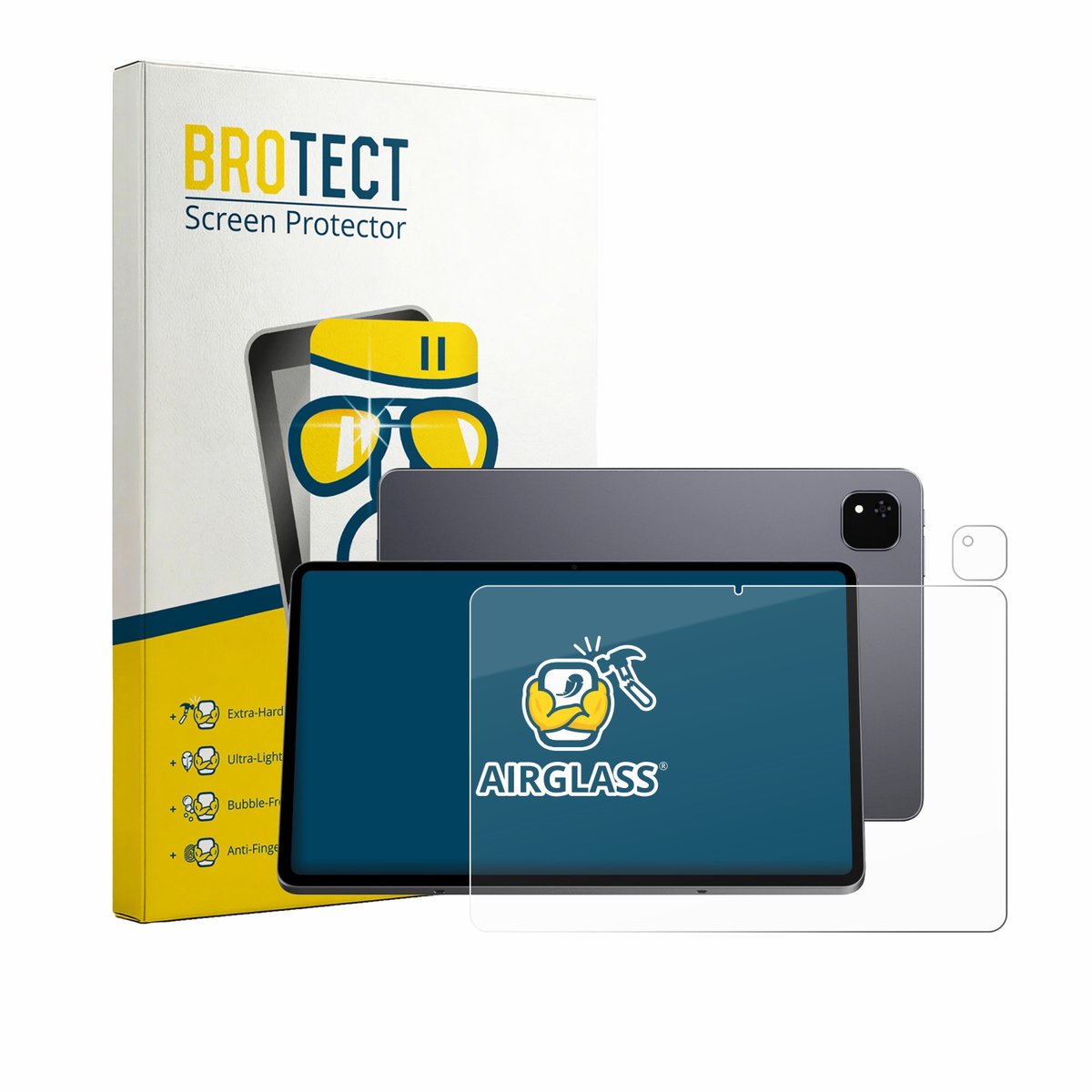 Screenprotector voor Alldocube iPlay 70 Pad Pro (Voor+Camera) Beschermglas transparant