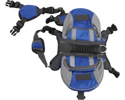 Nylon Hound Reis- en Kampeerrugzak voor Honden met Reflecterende Strip - Ademend en Comfortabel (L) - Ideaal voor Wandelen en Avonturen