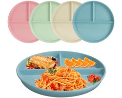 Allecto - - Delen van 9 Inch - Dieetplaten - Perfect voor balans - 4 Stuks - Herbruikbaar - Ideaal voor volwassenen en kinderen - Perfect voor picnics