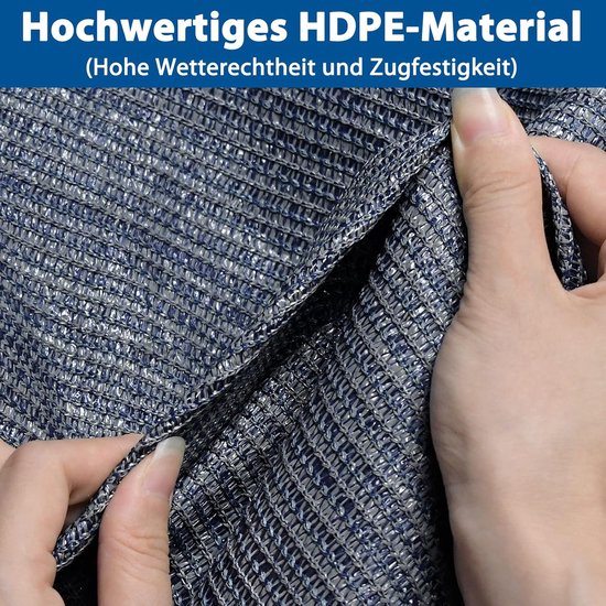 NAIZY Tent Mat 250x500cm Luifel Mat met Spijkers en Gaten Camping Mat HDPE Tent Onderlaag Camping Mat met Draagtas Outdoor Camping Accessoires (Grijs-Blauw) van Merkloos — afbeelding 4