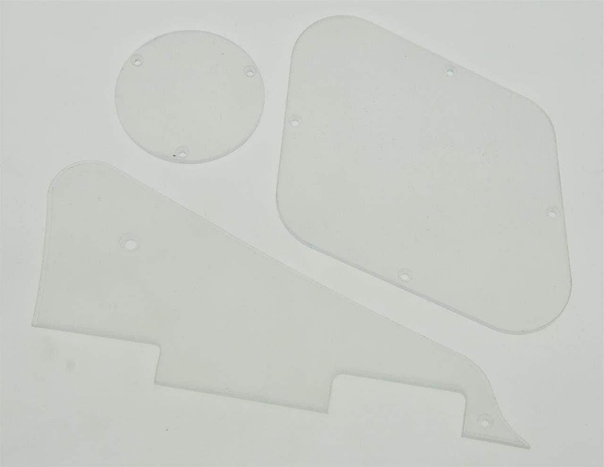 Transparante LP Pickguard en Backplate voor Gibson Les Paul - Schakelcaviteiten Bescherming en Stijl