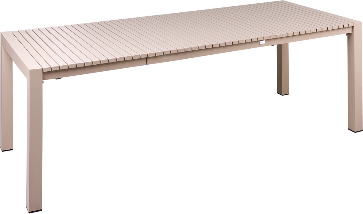 ARDESIO - Uitschuifbare tuintafel - Zandbeige - Aluminium