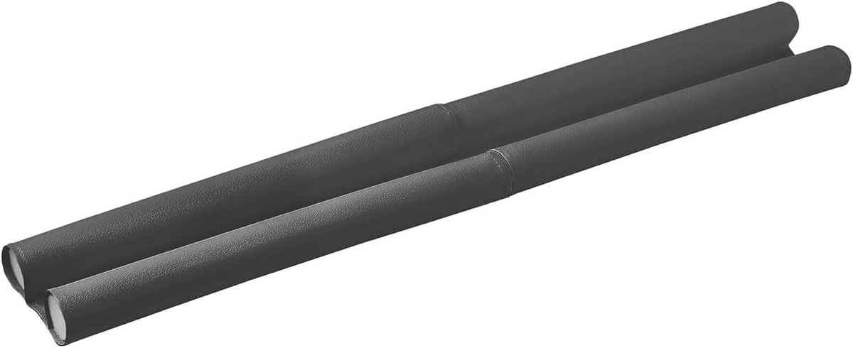 Tochtstop - Deurafdichting - Tocht voorkomen - Opvouwbaar en ruimtebesparend - 80 cm breed - Zwart