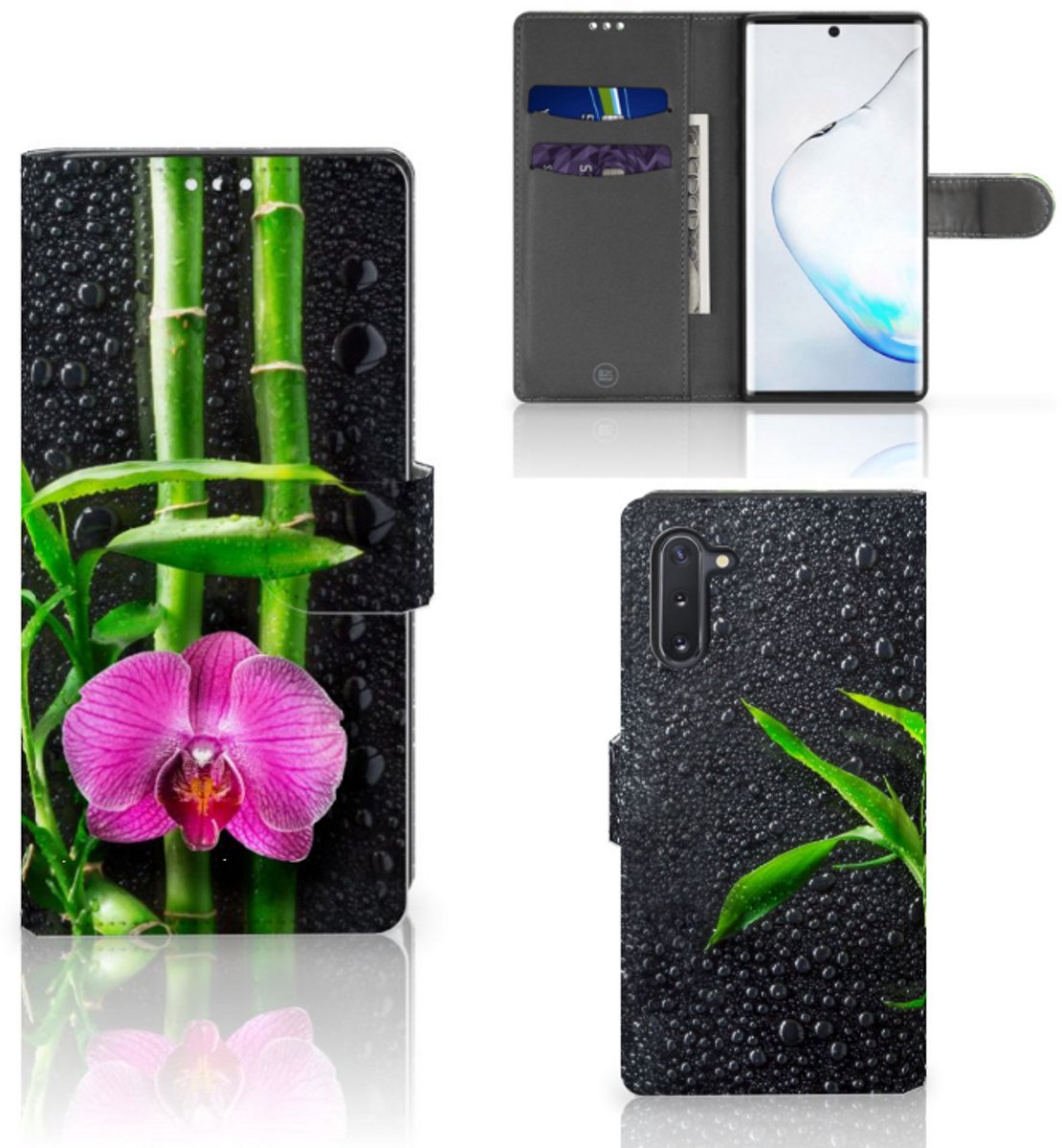Boekhoesje voor Samsung Galaxy Note 10 Hoesje Orchidee